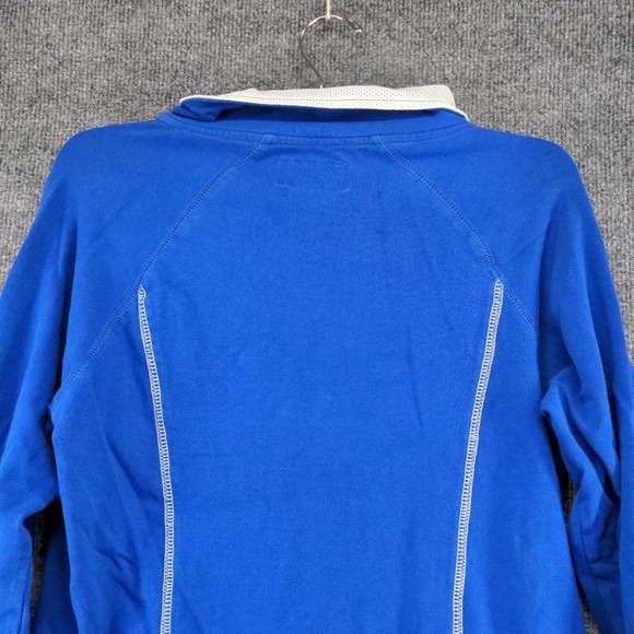 E5 Women's Shirt Blue Medium Kentucky Wildcats 1/4 Zip Pullover Long Sleeve - Picture 6 of 12